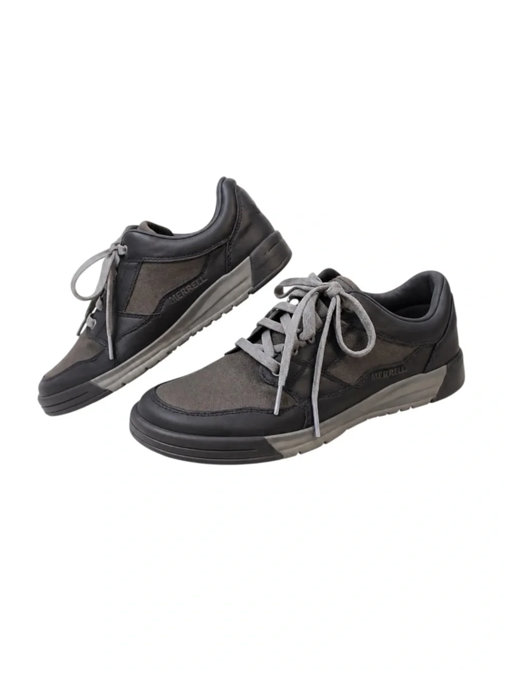 Merrell J91415 Comfort Walking Sneakers‎ Gray Mesh Leather Men’s 10
